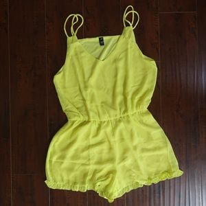 Bright Yellow Romper